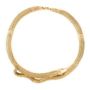 Aurelie Bidermann 18k Gold Plated Tao Collar Necklace